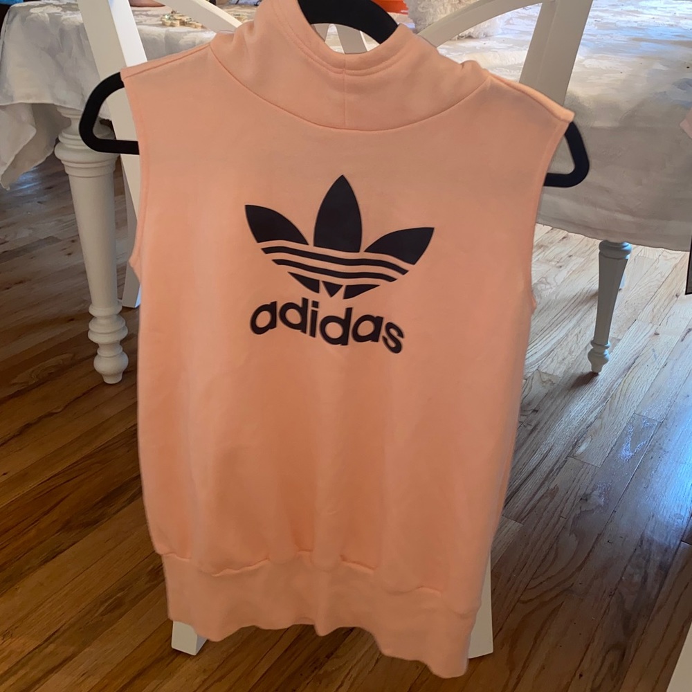 Adidas oversized sleeveless hoodie